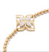 pulsera Princess Flower Dubai en oro amarillo de 18kt con diamantes